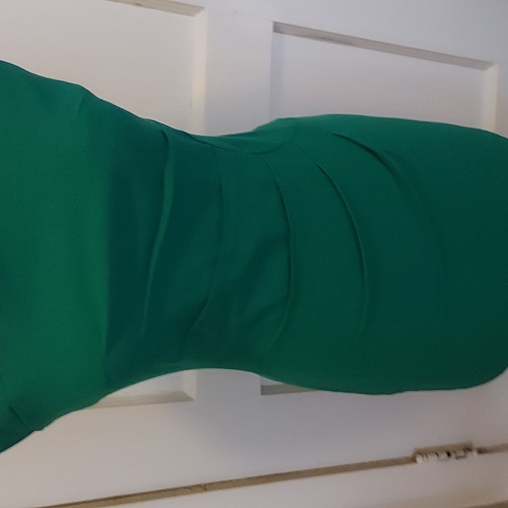 Emerald green cocktail dress